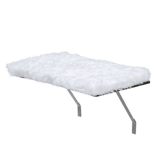 Cat Window Perch Wall Mounted Cat Seat With Upholstered And Supportive Feet, White Cat Window Perch Wall Mounted Cat Seat With Upholstered And Supportive Feet, White