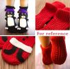 Novelty Handmade Cat Knit Slipper Socks Non-slip for Womens House Indoor Warm