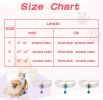 Pearl Cat Collar 2 Row Pearls for Cats Dogs Rhinestone Necklaces S Size Collar Accessories Diamond Pearls Necklace Jewelry for Small Dogs Puppy Bling
