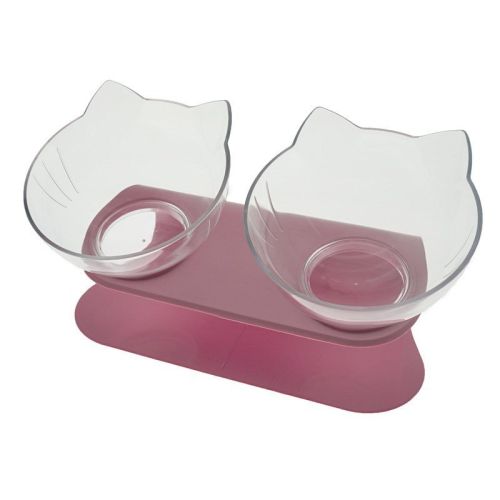Cat Double Bowl Cat Food Bowl Protects Cervical Vertebra Cat Double Bowl Cat Food Bowl Protects Cervical Vertebra