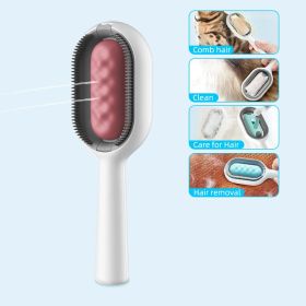 Cat Hair Brush With Water, Sticky Brush For Cats (Color: pink, Type: Only Brush)