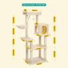Large Cat Tree with Scratching Posts Soft Condo Scraper for Cats Multi-Level Cat Tower for Indoor Cat Accessories Pet Cat Toys