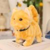 Electric Cat Plush Toy Walking Barking Cute Pet Dog With Battery Control Birthday Gift For Boy Girl Kawaii Electronic Plush Toys