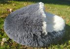 Cat Bed Round Soft Plush Burrowing Cave Hooded Cat Bed Donut for Dogs & Cats, Faux Fur Cuddler Round Comfortable Self Warming pet Bed