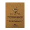 Fashion Jewelry Chain Cat footprints animal love Necklace For Women Style 061